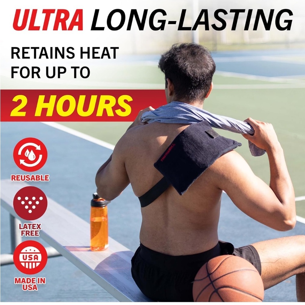 Heat Pack Reusable 2 Hour Hot Therapy Neck Back & More Makers of CryoMAX NEW - Picture 7 of 12